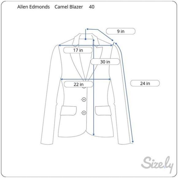 Allen Edmonds Men’s Wool Blend Sport Coat Blazer Camel Tan Sz 40 Preppy Academia - Picture 11 of 12